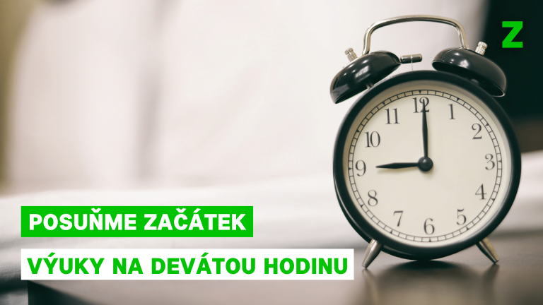 Zelení chtějí posunout začátek školní výuky až na devátou hodinu